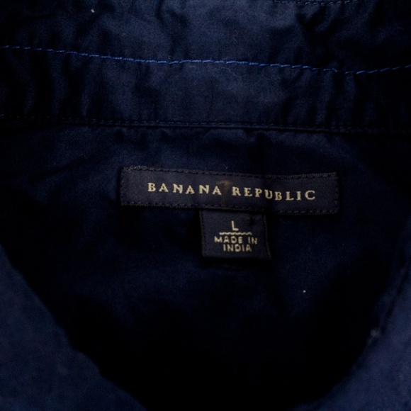 Banana Republic Men Button Down Dress Shirt Large - Picture 5 of 6